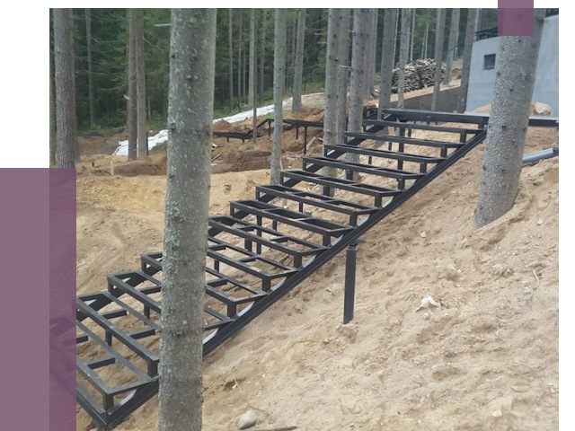 Монтаж металлических лестниц в Луге от 13661 руб. 