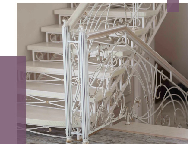 Изготовление кованых лестниц на заказ в Луге от 87635 руб. | ПРОЛЁТ-Лга