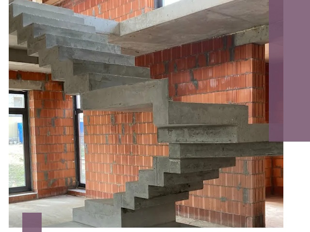 Изготовление бетонных лестниц под ключ в Луге