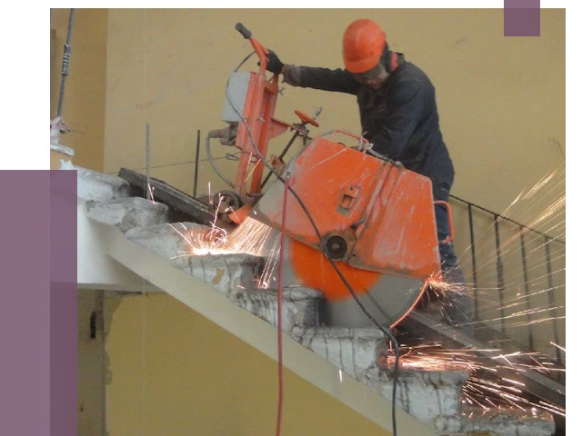 Демонтаж бетонных лестниц в Луге от 4640 руб. за м2 | ПРОЛЁТ-Лга