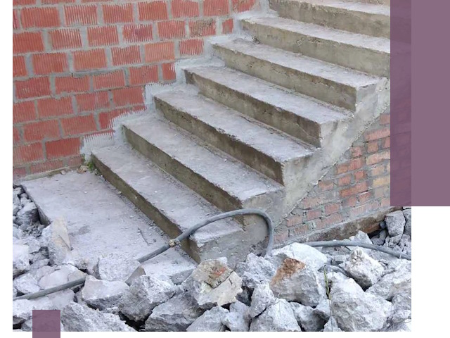 Демонтаж бетонных лестниц в Луге: быстро и безопасно