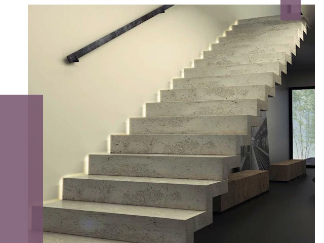 Облицовка бетонных лестниц в Луге от 4640 руб/м2 