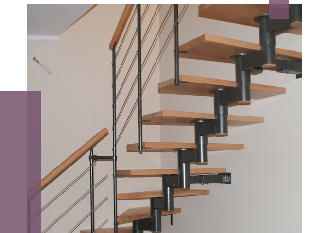 Изготовление модульных лестниц в Луге от 11599 руб. 