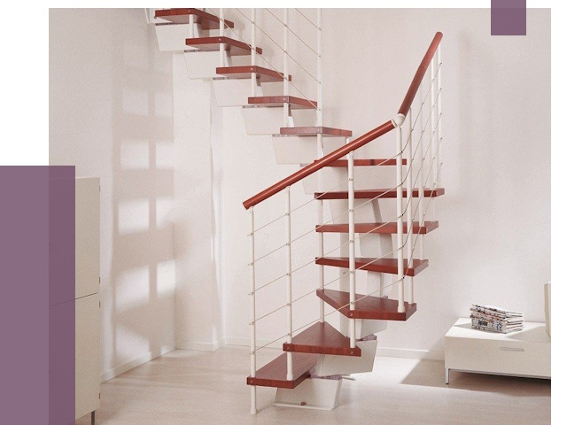 Изготовление лестниц на больцах в Луге от 9795 руб. | ПРОЛЁТ-Лга