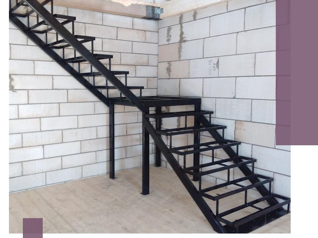 Лестницы на металлокаркасе под ключ в Луге — изготовление и монтаж