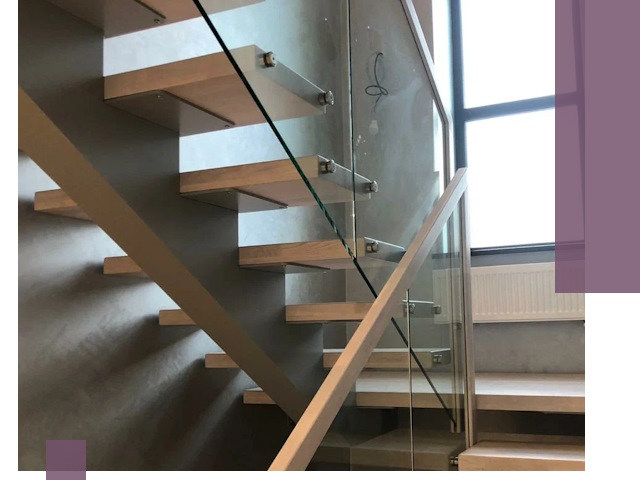 Изготовление лестниц на монокосоуре в Луге с монтажом и гарантией