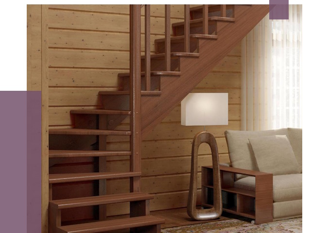 Лестницы эконом класса в Луге от 18403 руб. бюджетные решения