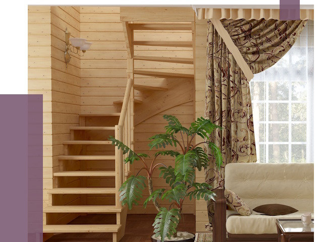 Лестницы для дачи в Луге от 76552 руб.  | ПРОЛЁТ-Лга