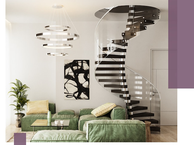 Лестницы для двухуровневой квартиры в Луге — изготовление и монтаж