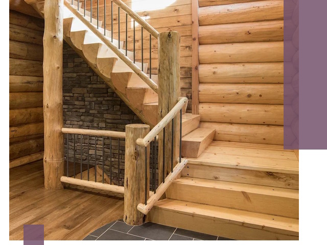 Лестницы в баню под заказ и профессиональный монтаж в Луге