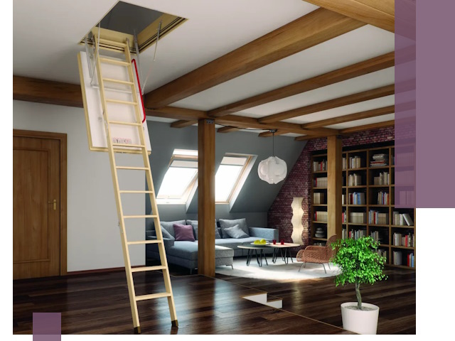 Чердачные лестницы под ключ в Луге: изготовление и монтаж