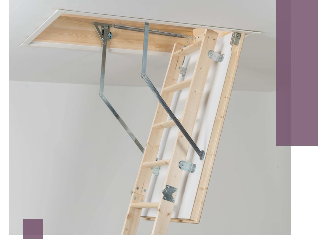 Установка чердачной лестницы под ключ в Луге