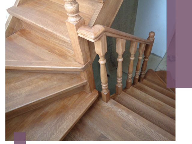 Дубовые лестницы под ключ в Луге: изготовление и монтаж