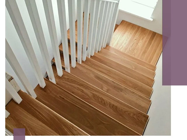 Лестницы из бука в Луге: изготовление, монтаж и демонтаж