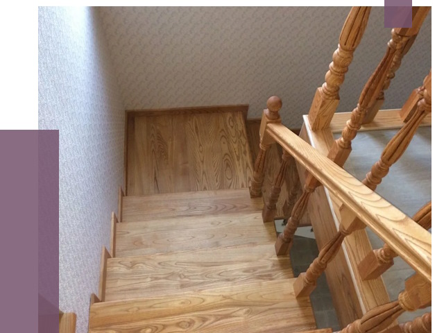 Сосновые лестницы в Луге под ключ от 8145 руб.  | ПРОЛЁТ-Лга