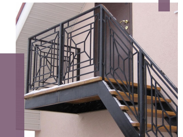 Металлические перила в Луге от 4330 руб.  | ПРОЛЁТ-Лга