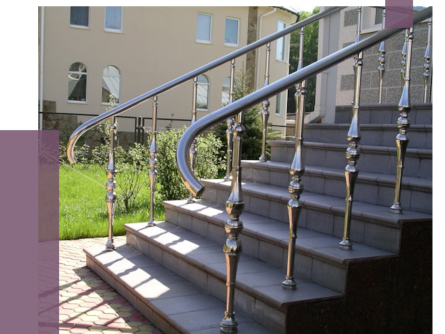 Перила для крыльца в Луге от 10826 руб. — монтаж ПРОЛЁТ-Лга