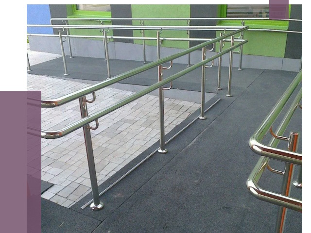 Ограждения пандусов в Луге от 4382 руб. монтаж | ПРОЛЁТ-Лга