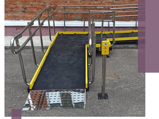 Изготовление наклонных пандусов для инвалидов в Луге