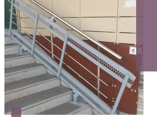 Изготовление откидных пандусов под ключ в Луге