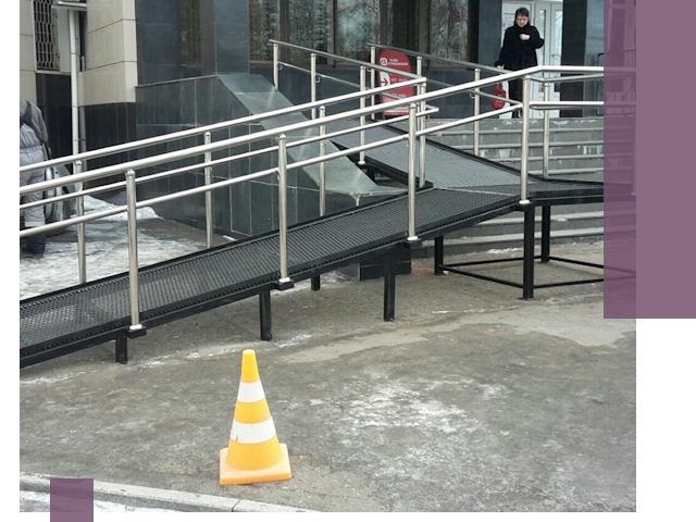 Стационарные пандусы под ключ в Луге — изготовление и монтаж