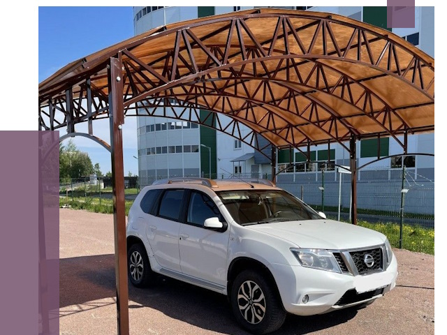 Недорогие навесы в Луге от 43302 руб.  | ПРОЛЁТ-Лга