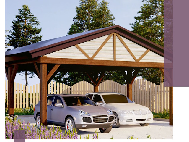 Навесы для автомобиля в Луге — изготовление и монтаж