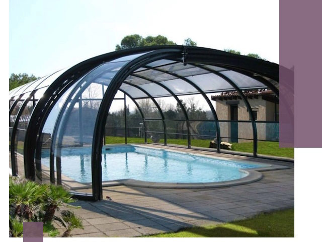 Навесы для бассейна в Луге: изготовление и монтаж под ключ