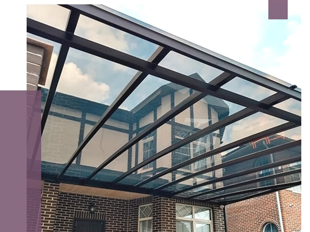 Навесы из поликарбоната в Луге от 8681 руб. под ключ — ПРОЛЁТ-Лга