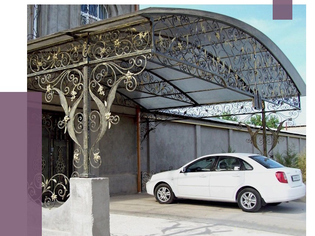 Кованые навесы в Луге от 14692 руб. | ПРОЛЁТ-Лга