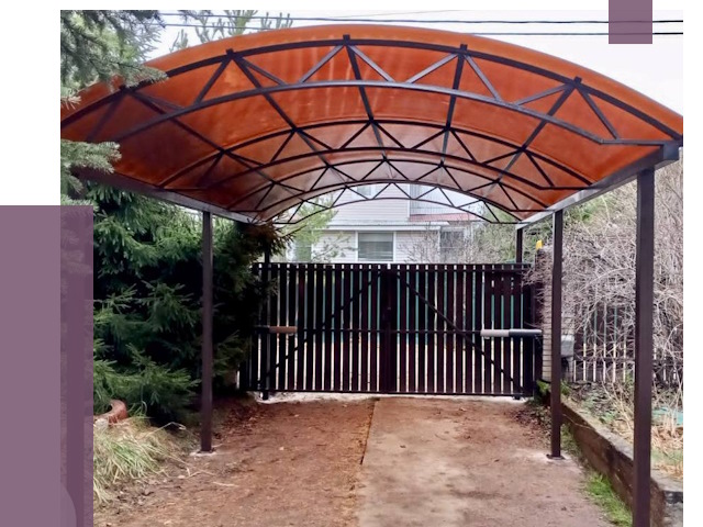 Арочные навесы в Луге от 12836 руб. — изготовление и монтаж | ПРОЛЁТ-Лга