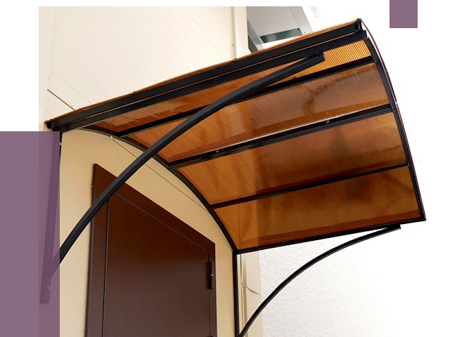 Недорогие козырьки в Луге от 7650 руб.  | ПРОЛЁТ-Лга