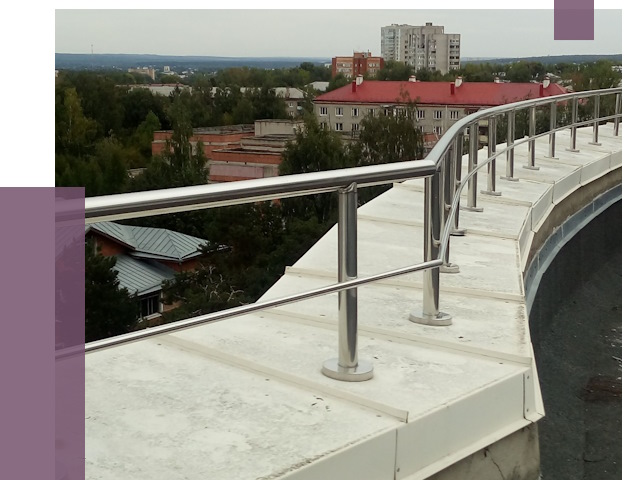 Парапеты и ограждения кровли в Луге от 5000 руб.
