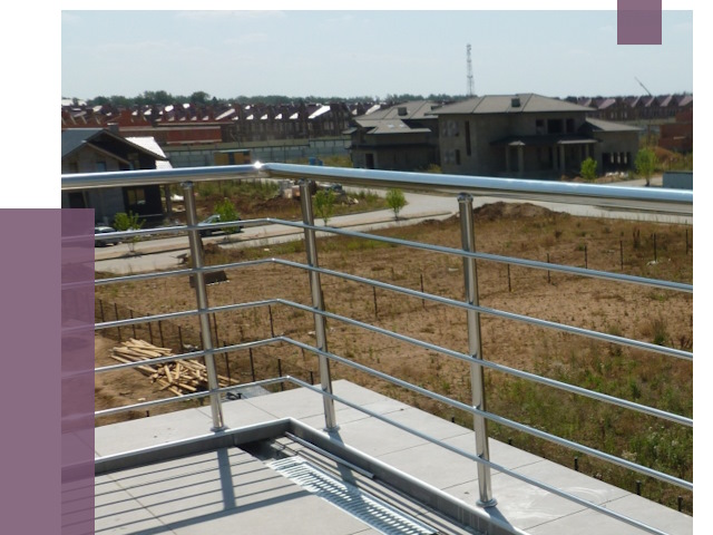 Парапеты из нержавеющей стали в Луге от 8042 руб. за м² | ПРОЛЁТ-Лга