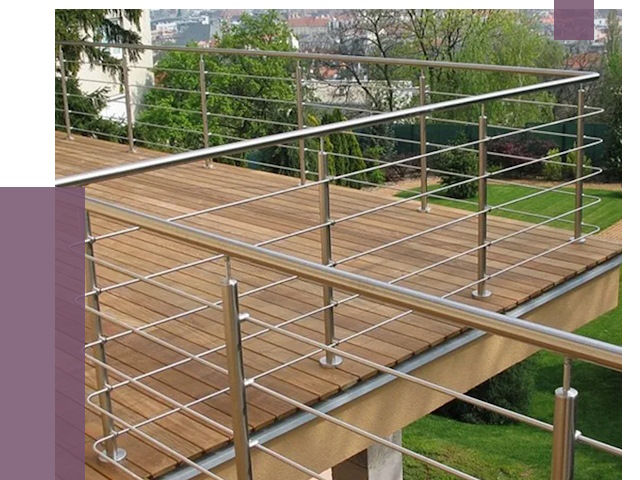 Алюминиевые парапеты в Луге под ключ от 7836 руб. 