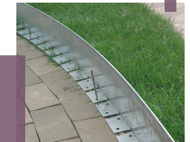 Металлические бордюры для тротуаров в Луге от 8764 руб.