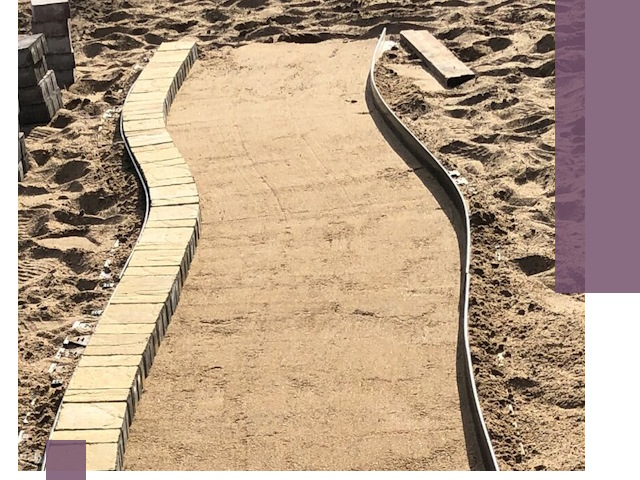 Металлические бордюры для тротуаров в Луге — прочные и долговечные