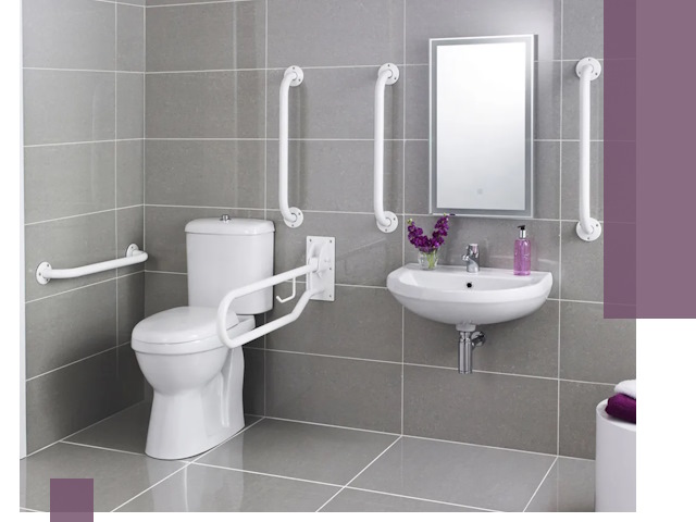 Поручни для санузлов в Луге: установка, ремонт и монтаж